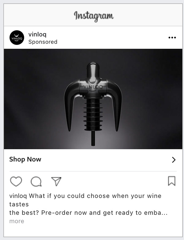 vinloq instagram ad