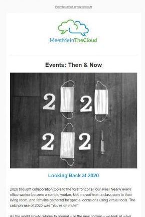 Meet me in the cloud newsletter