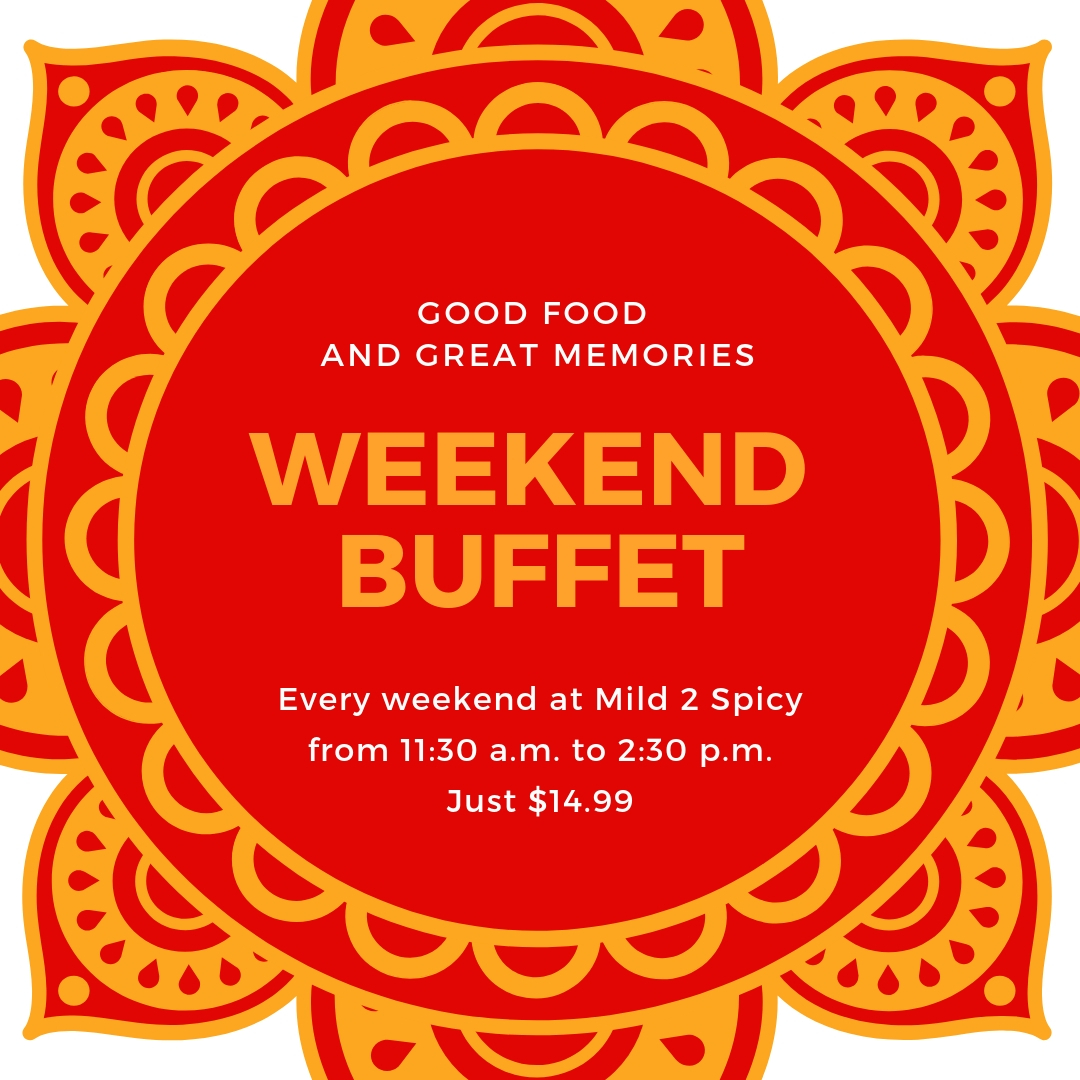 Mild 2 Spicy weekend buffet social media post
