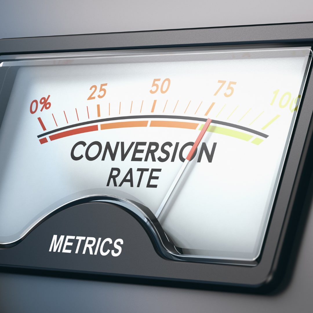 A meter shows high conversation rates.